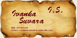 Ivanka Suvara vizit kartica